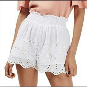 White Eyelet Shorts